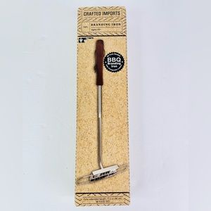 NEW Crafted Imports Personalized BBQ Meat Beef Branding Iron w/Removable Letters